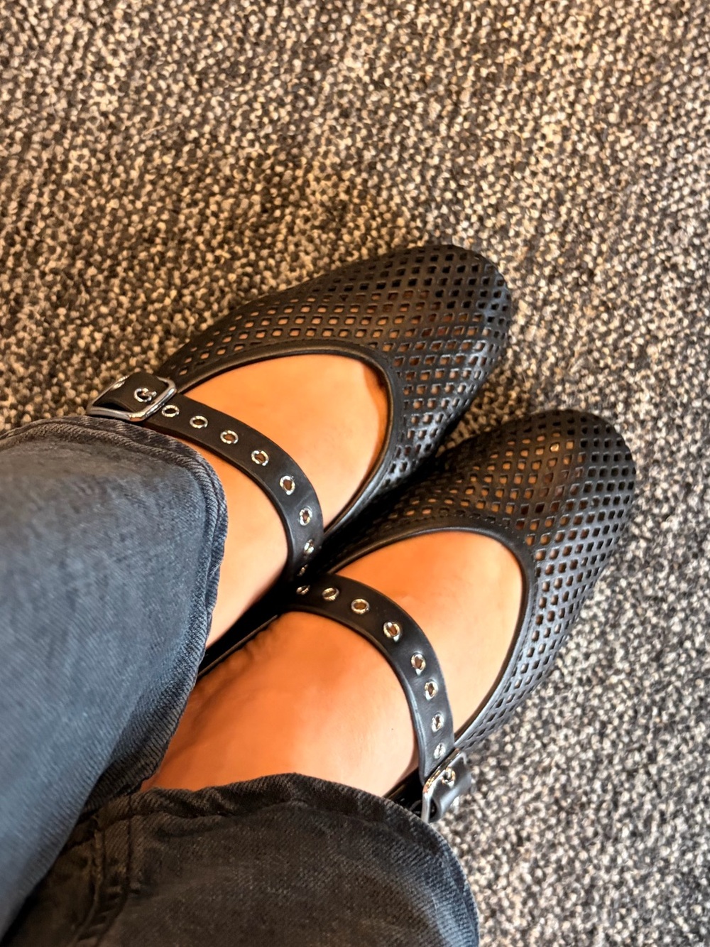 Madewell The Remy Mary Jane Flat in True Black Size 8 NWOB
